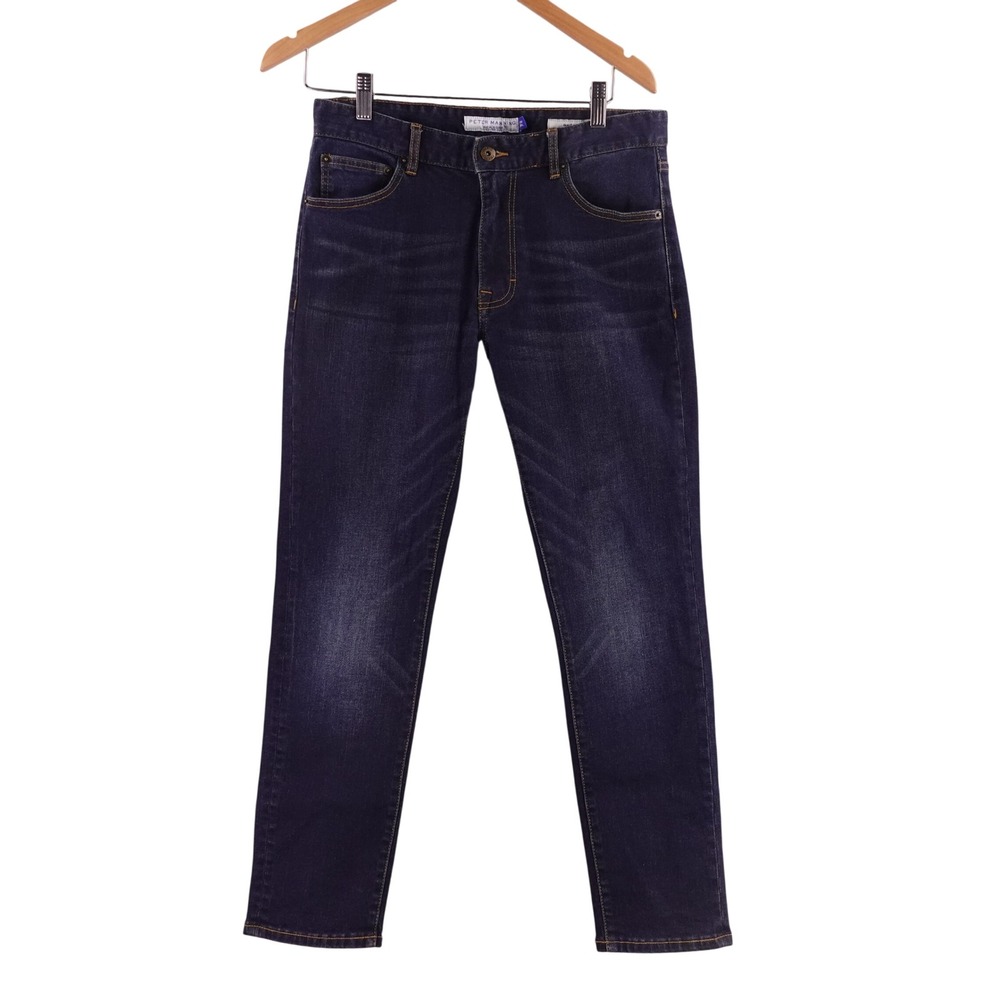 Peter Manning New York Slim‎ Fit Dark Wash Jeans 31x28 PMNYC Mens Denim